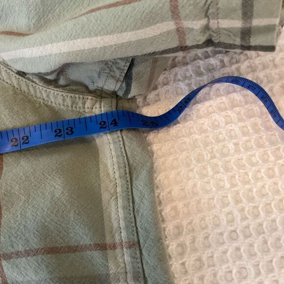 Mens Carhartt Loose Fit Plaid‎ Short Sleeved Top Large Tall - Picture 7 of 8